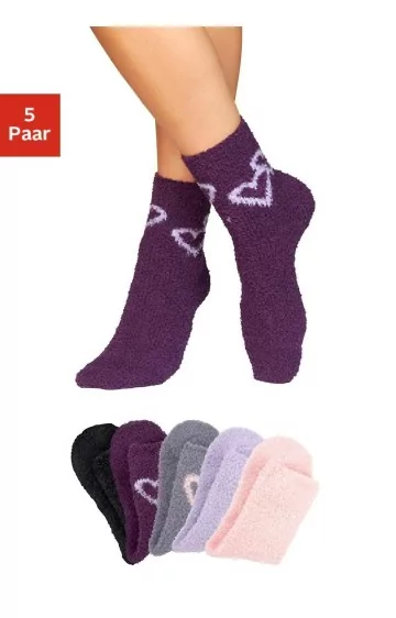 Lavana Pluusisokid südamega komplekt (5 paari)