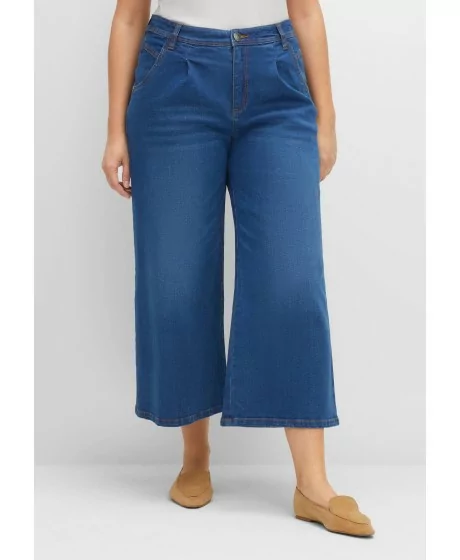 Sheego teksad 7/8 pikkusega laia säärega teksad