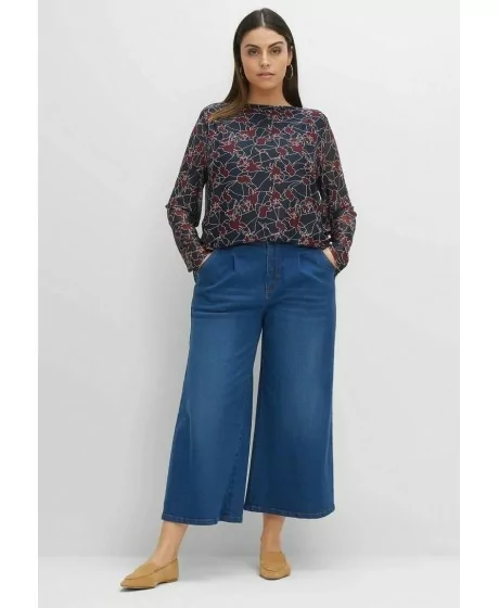 Sheego teksad 7/8 pikkusega laia säärega teksad