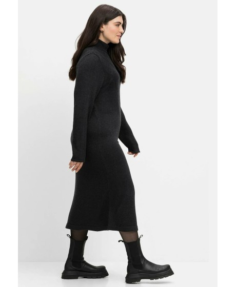 Sheego kootud kleit kašmiirist sirge siluetiga