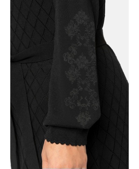 Mustriline kootud Sheego kleit