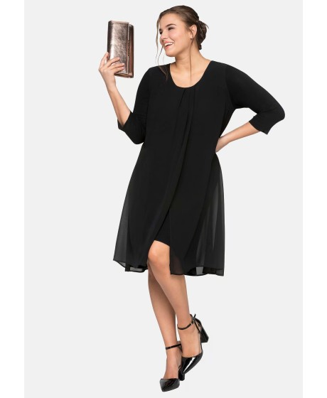 Sheego silmkoeline kleit sifonist pealiskihiga