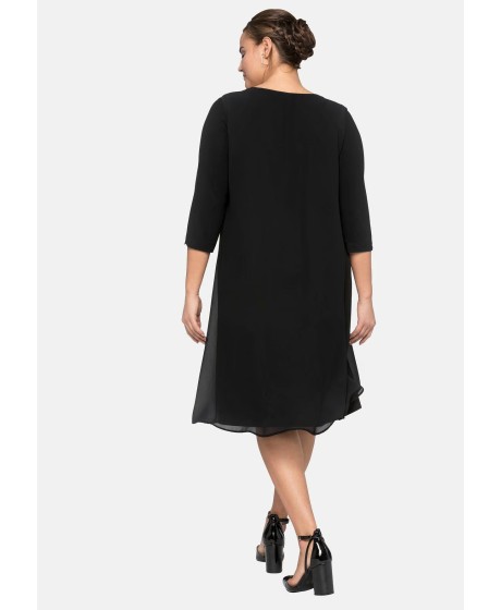 Sheego silmkoeline kleit sifonist pealiskihiga