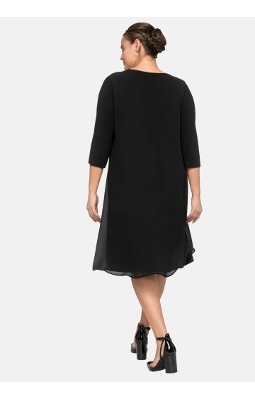 Sheego silmkoeline kleit sifonist pealiskihiga