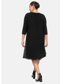 Sheego silmkoeline kleit sifonist pealiskihiga