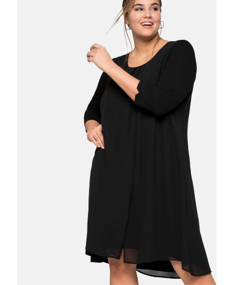 Sheego silmkoeline kleit sifonist pealiskihiga