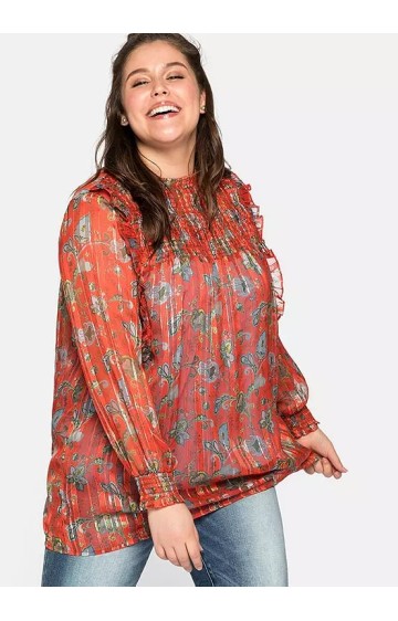 Sheego pikkade varrukatega sifoonist tuunika