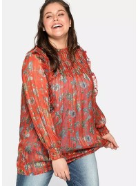 Sheego pikkade varrukatega sifoonist tuunika