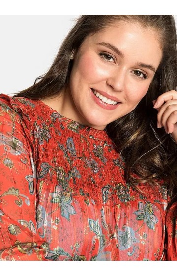 Sheego pikkade varrukatega sifoonist tuunika