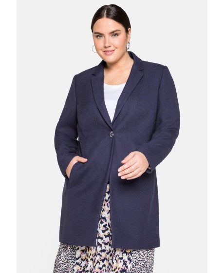 Sheego pikk jakk kontrastse värvilise voodriga