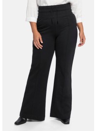 Sheego kõrge vöökohaga kootud vabaaja püksid