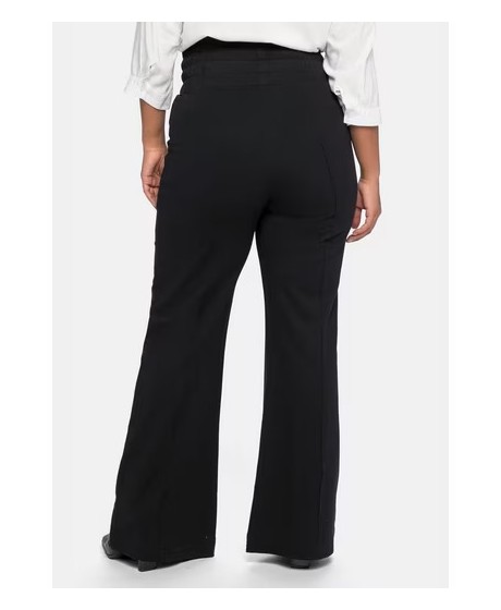 Sheego kõrge vöökohaga kootud vabaaja püksid