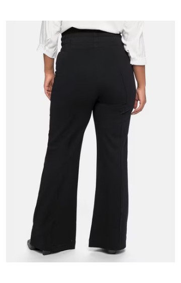 Sheego kõrge vöökohaga kootud vabaaja püksid