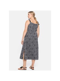 Sheego ühevärviline puuvillane trikotaažkleit