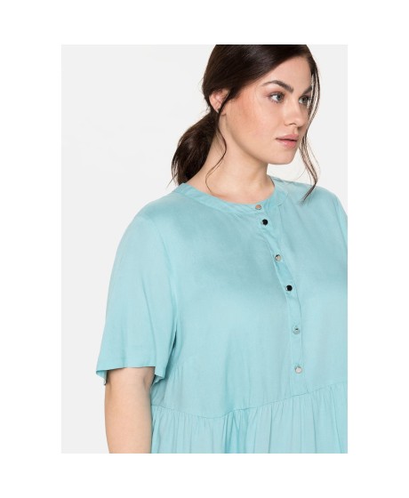 Sheego viskoosist lühikeste varrukatega kleit