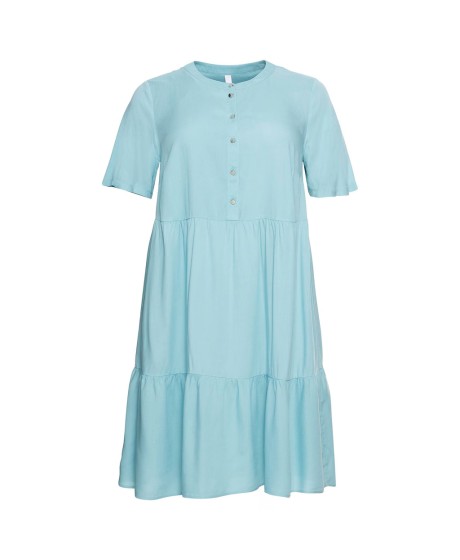 Sheego viskoosist lühikeste varrukatega kleit