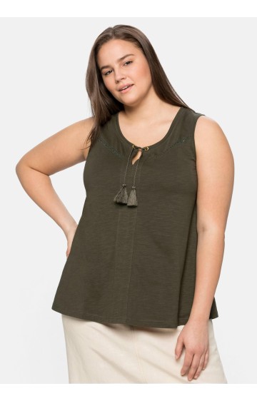 Sheego varrukateta silmkoeline pluus