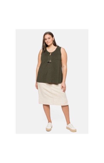 Sheego varrukateta silmkoeline pluus