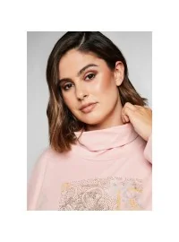 Sheego kõrge kraega trikookangast pluus