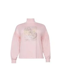 Sheego kõrge kraega trikookangast pluus