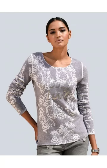 ALBA MODA kašmiirist kampsun-blouser