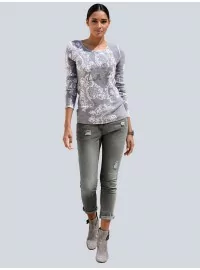 ALBA MODA kašmiirist kampsun-blouser