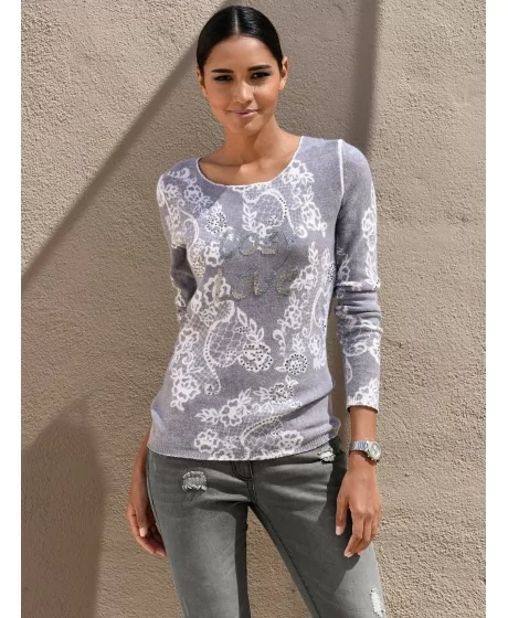 ALBA MODA kašmiirist kampsun-blouser