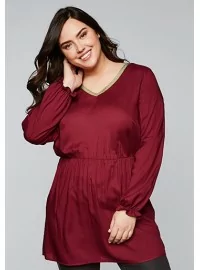 Rubiinpunane Sheego tuunika