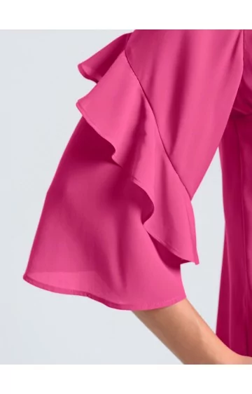 ALBA MODA pluus poolpikkade kulmuhõlmadega