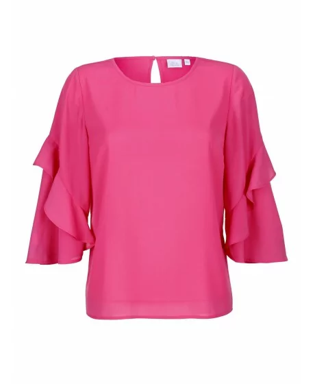 ALBA MODA pluus poolpikkade kulmuhõlmadega