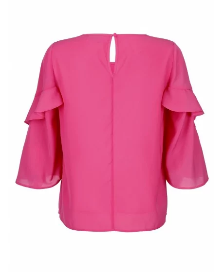 ALBA MODA pluus poolpikkade kulmuhõlmadega