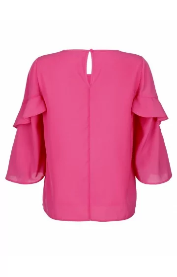 ALBA MODA pluus poolpikkade kulmuhõlmadega