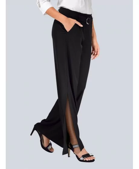 Pikad, elegantsed ALBA MODA püksid suurte lõikudega