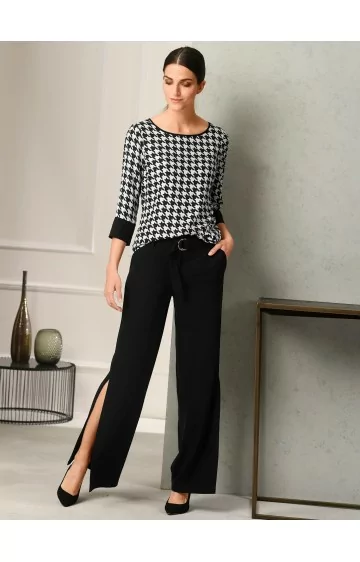 Pikad, elegantsed ALBA MODA püksid suurte lõikudega