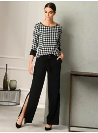 Pikad, elegantsed ALBA MODA püksid suurte lõikudega