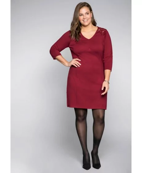 Lühike Sheego trikotaažkleit