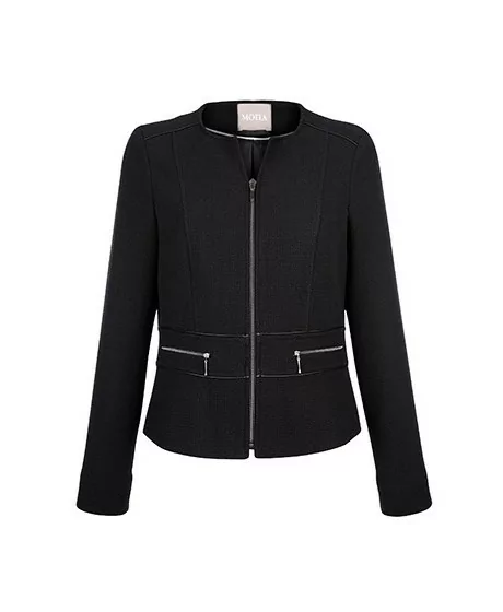 MONA klassikalise ümmarguse kaelusega jakk