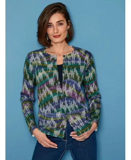 Mona ümmarguse kaelusega kardigan