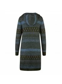 MONA jacquard-kootud kampsun kapuutsi ja taskutega