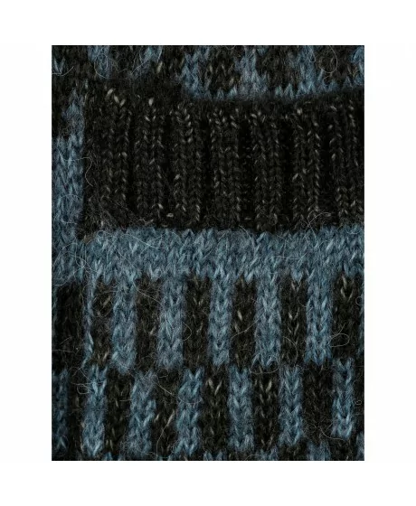 MONA jacquard-kootud kampsun kapuutsi ja taskutega