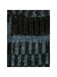 MONA jacquard-kootud kampsun kapuutsi ja taskutega