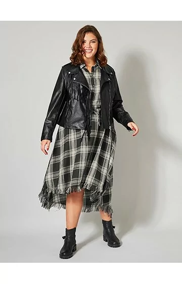 Angel of Style by Happy Size öko-nahast jakk