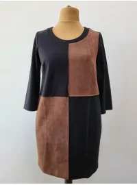 AMY VERMONT trikotaažist kleit taskutega ja kunstnahast