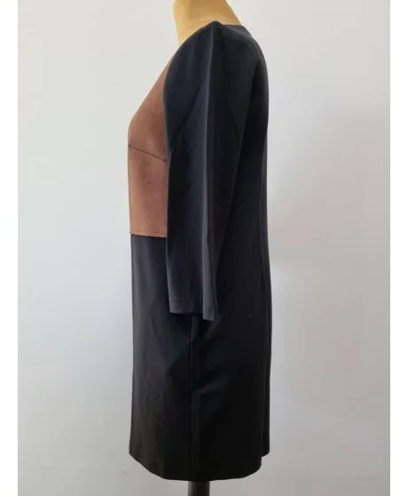 AMY VERMONT trikotaažist kleit taskutega ja kunstnahast