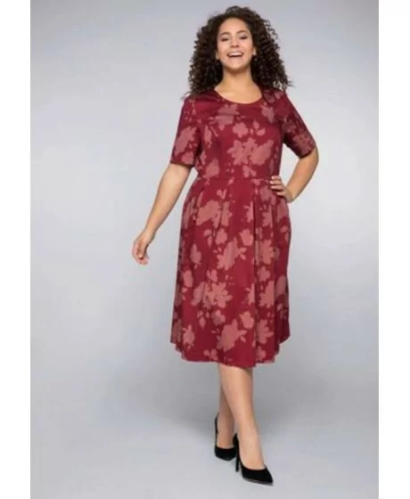 Sheego puuvillane kleit koos keha vormiva aluspesuga