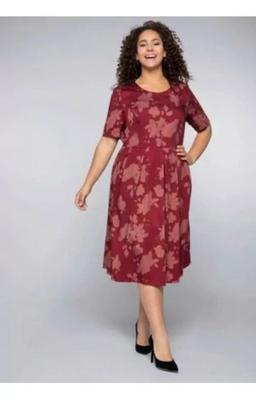 Sheego puuvillane kleit koos keha vormiva aluspesuga