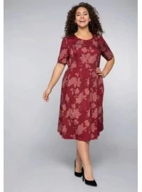 Sheego puuvillane kleit koos keha vormiva aluspesuga