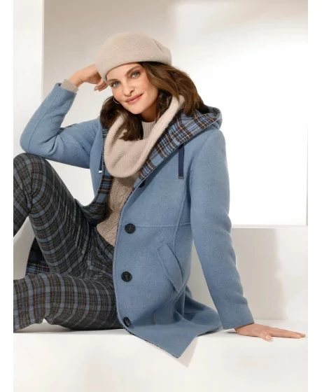 Villane kapuutsiga mantel MONA - 1