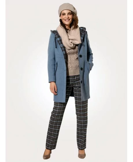 Villane kapuutsiga mantel MONA - 3