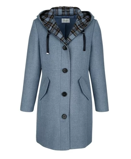 Villane kapuutsiga mantel MONA - 5